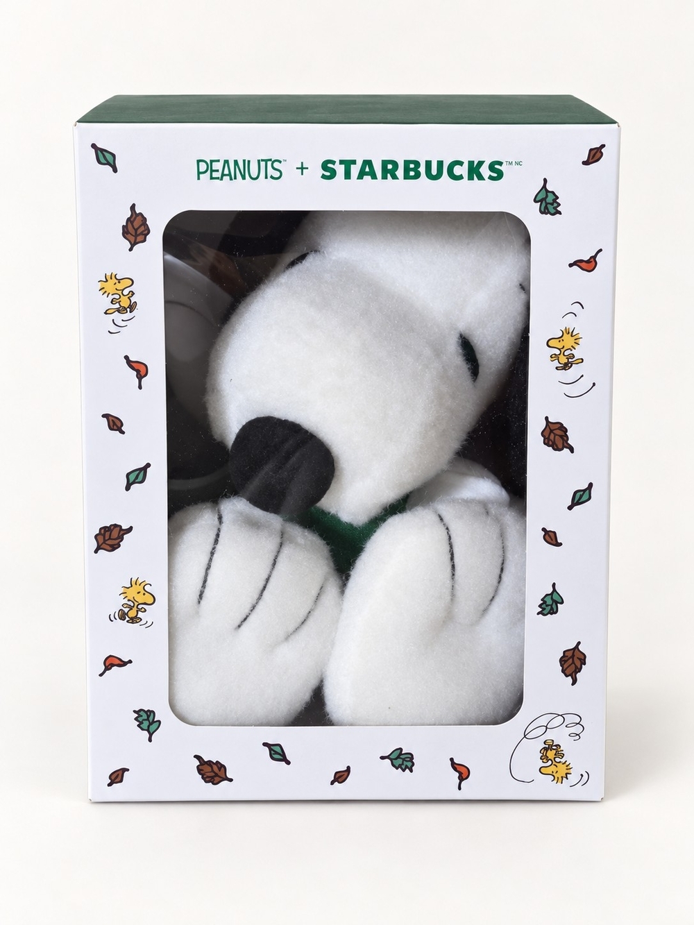Starbucks Peanuts Snoopy Plush Toy - White & Green